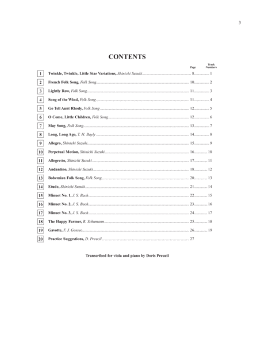 Suzuki Viola School, Volume 1 String Methods scores gallery preview page 3