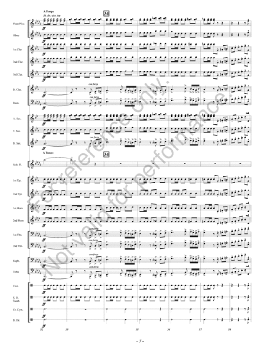 Open Thy Heart Concert Band scores gallery preview page 8