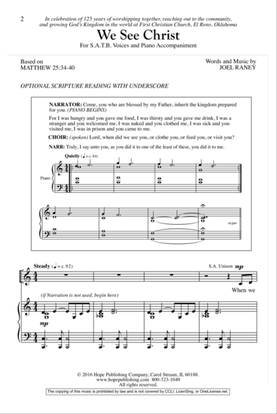 We See Christ We See Christ 4-Part scores gallery preview page 2
