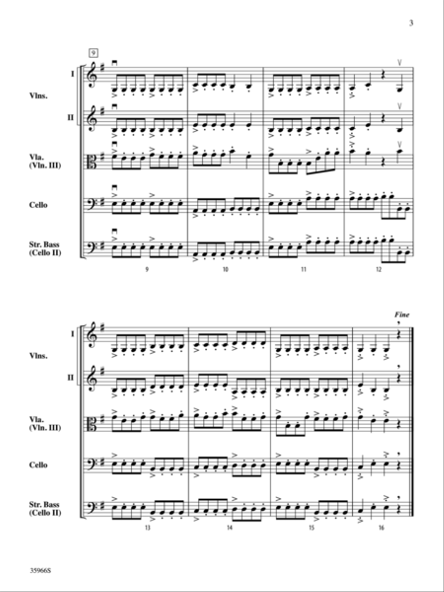 Shadows of Venice Shadows of Venice String Orchestra scores gallery preview page 3