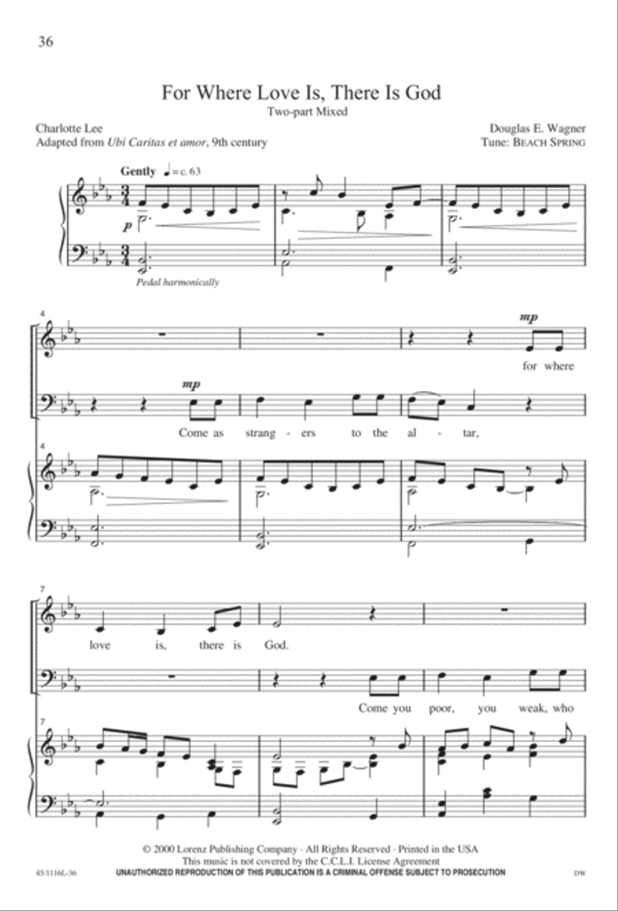 12 Anthems for about 12 Singers 3-Part scores gallery preview page 37