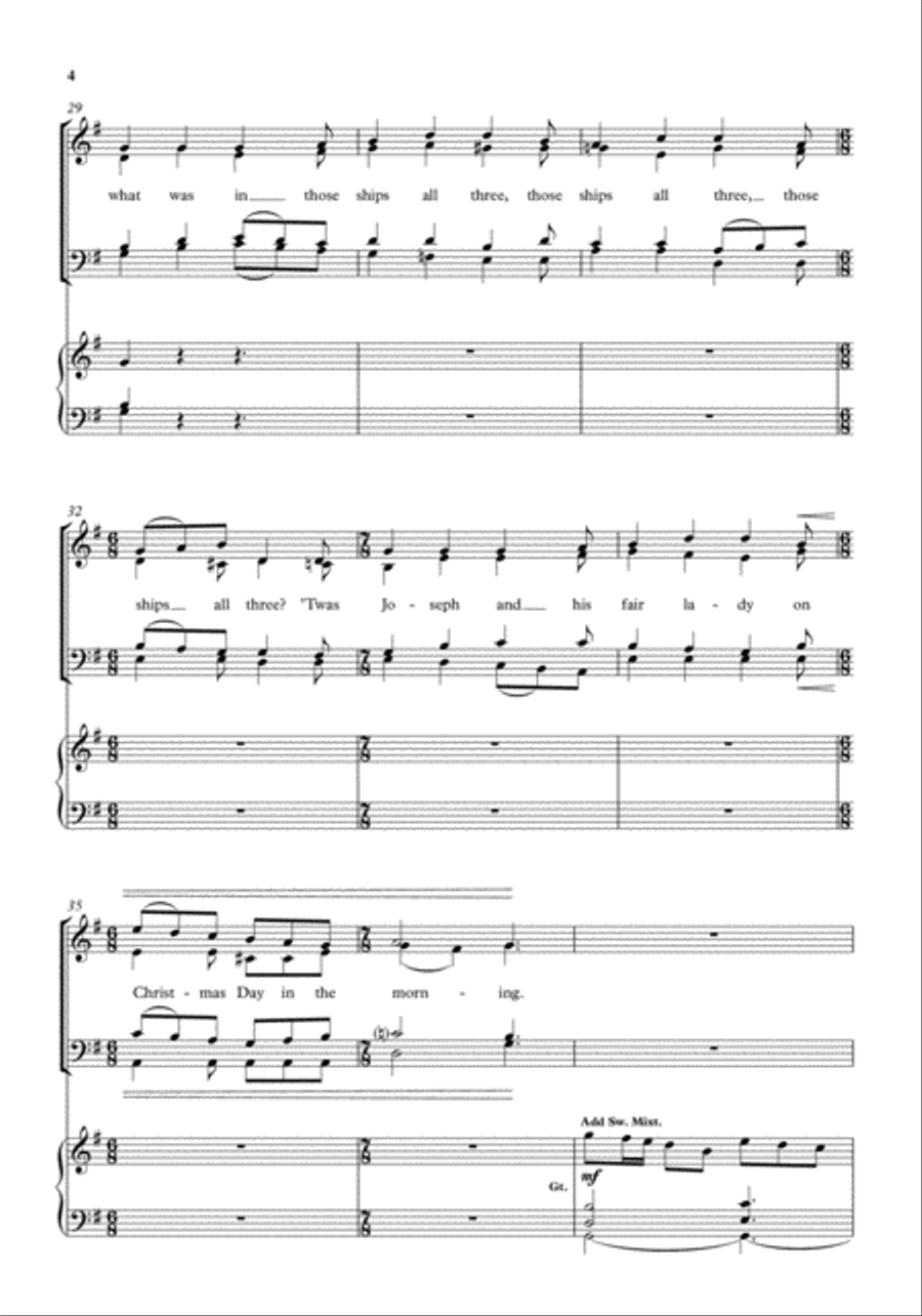 As I sat on a sunny bank 4-Part scores gallery preview page 4