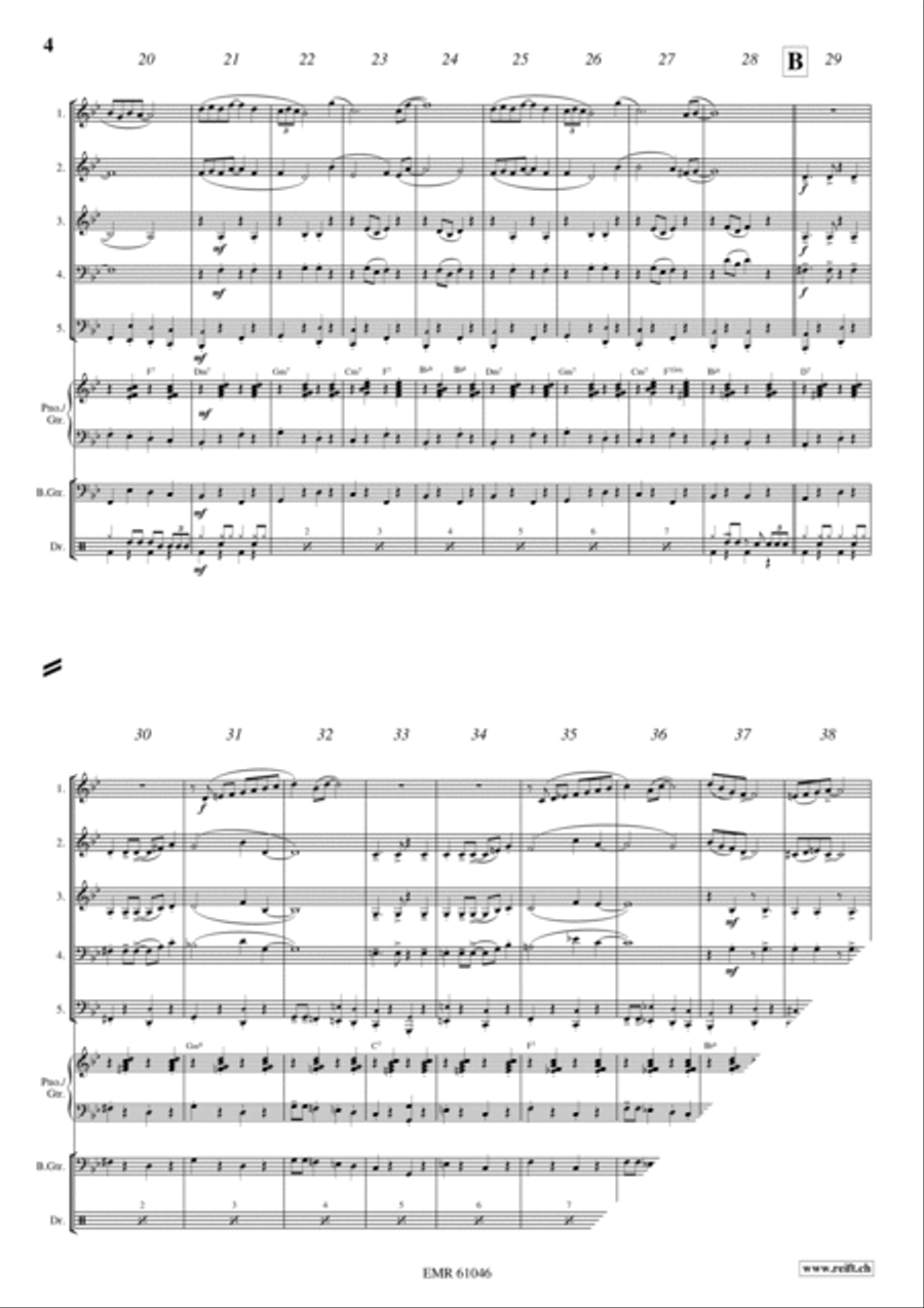 Sexy Lady Woodwind Quintet scores gallery preview page 4