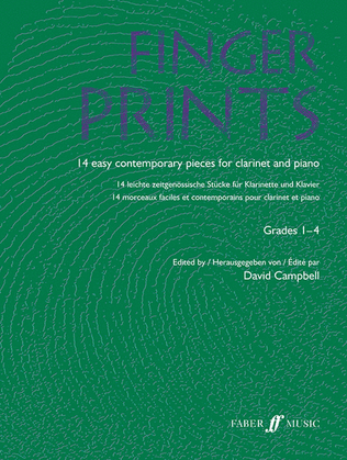 Book cover for Fingerprints for Clarinet and Piano