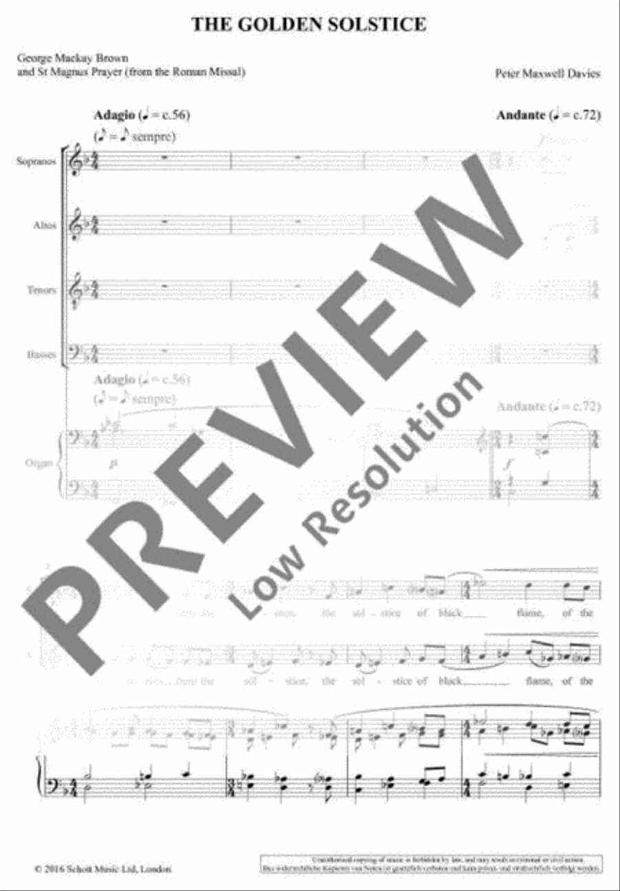 The Golden Solstice 4-Part scores gallery preview page 4