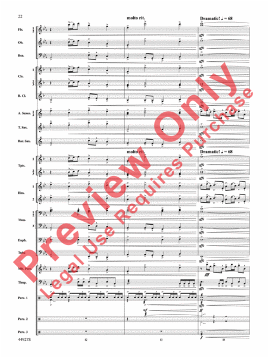 At the Movies with John Williams Concert Band scores gallery preview page 23