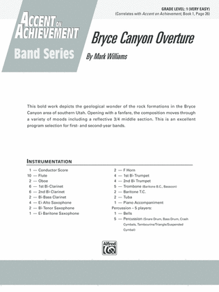 Bryce Canyon Overture: Score