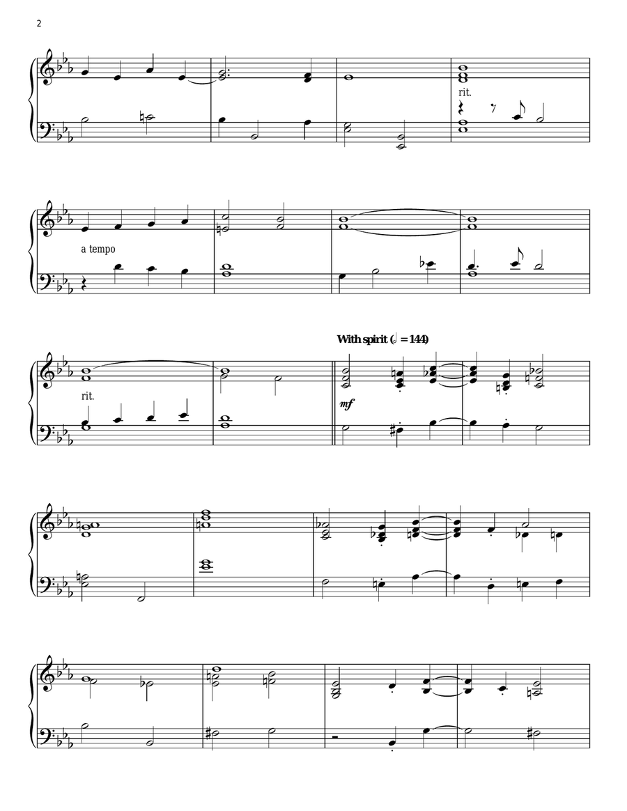 Sunny Piano Solo scores gallery preview page 2