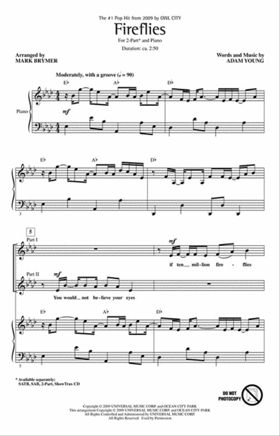 Fireflies 2-Part scores gallery preview page 2