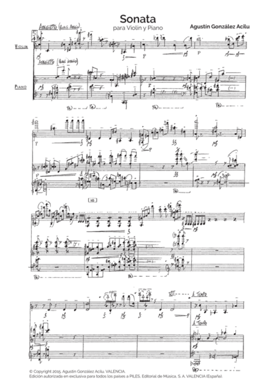 Sonata Violin Solo scores gallery preview page 4
