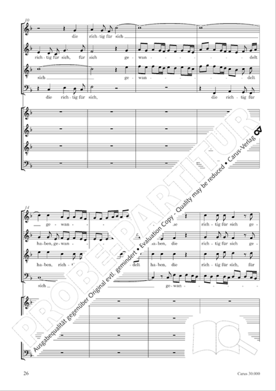 J.L. Bach: The complete motets Choir scores gallery preview page 33