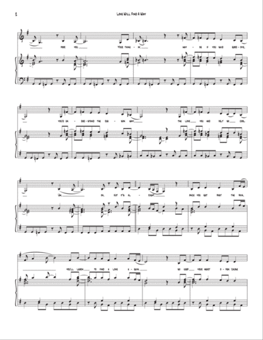 Love Will Find A Way Voice scores gallery preview page 2