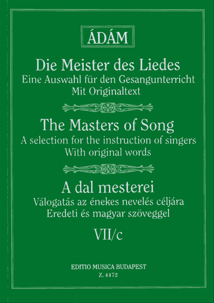 Die Meister des Liedes VII-c Lieder von Brahms, F Voice Solo scores gallery preview page 1
