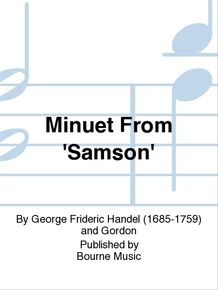 Minuet From 'Samson' Concert Band scores gallery preview page 1