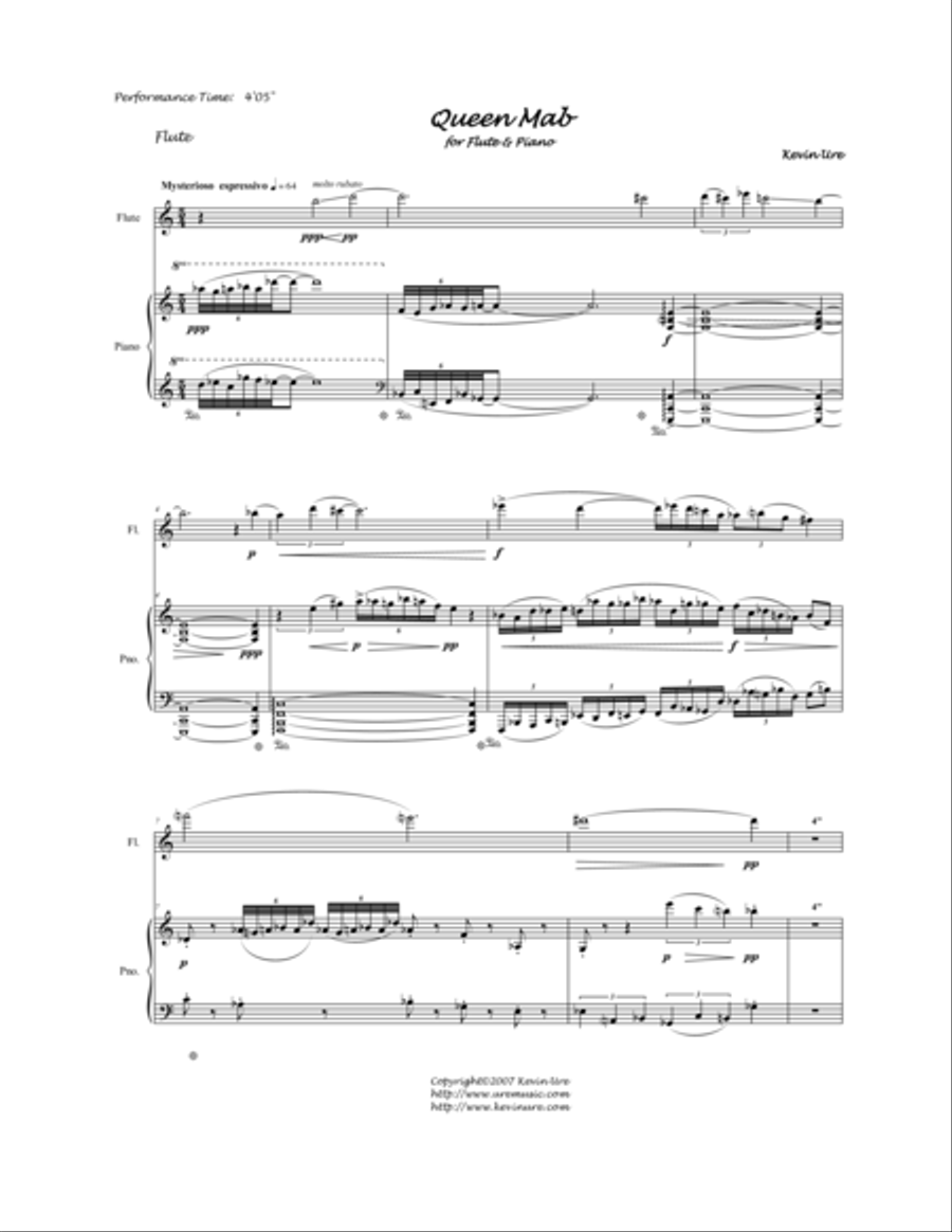 Queen Mab Woodwind Duet scores gallery preview page 1