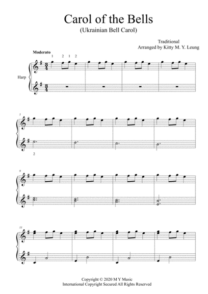 Carol of the Bells - 15 String Lever Harp