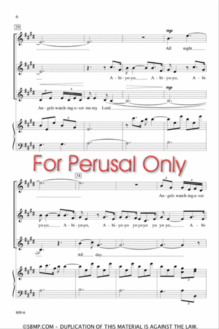 African Lullaby - SSA Octavo SSA scores gallery preview page 5
