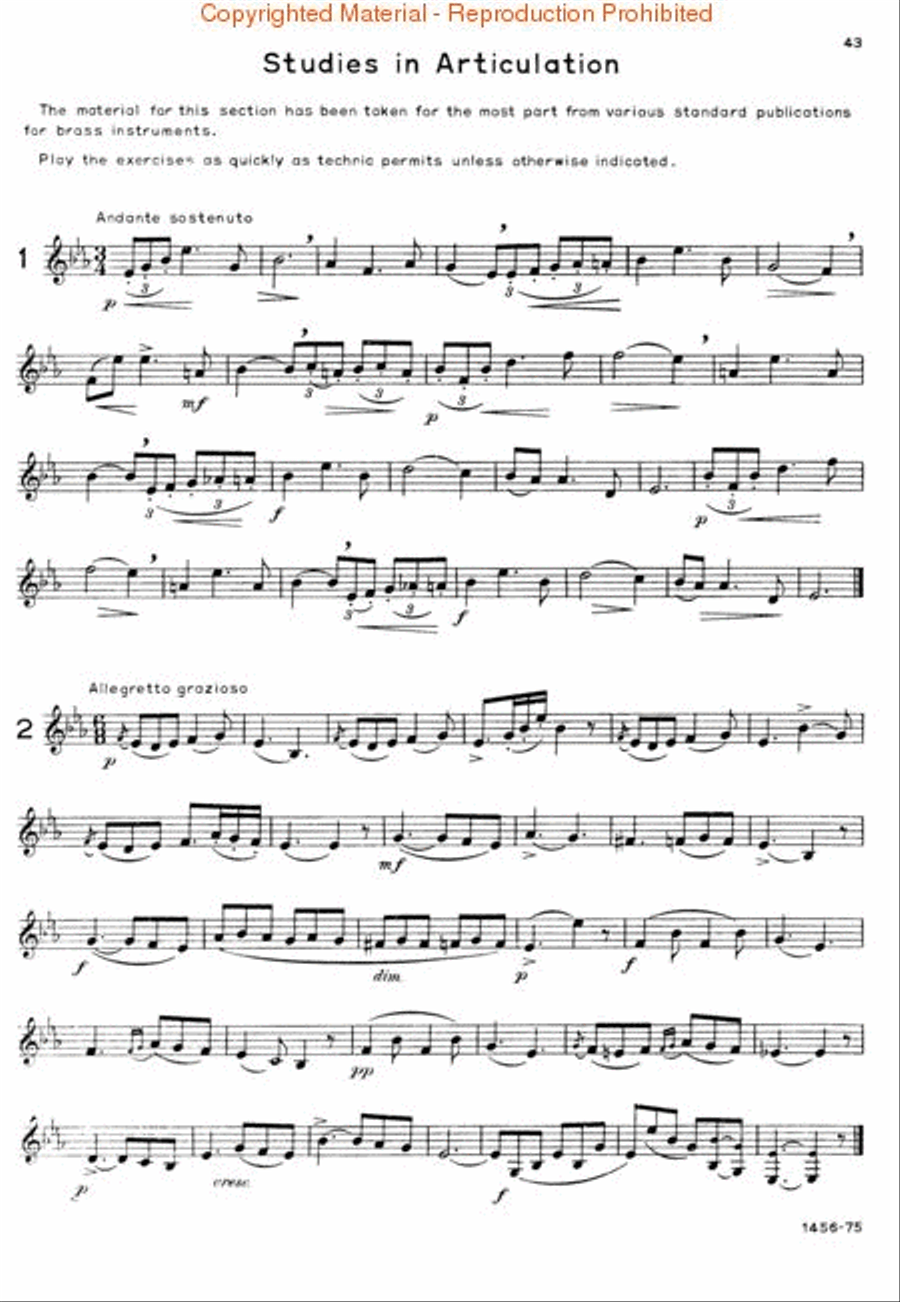 Rubank Advanced Method – French Horn in F or E-flat, Vol. 2 Concert Band Methods scores gallery preview page 2