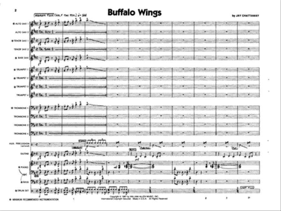 Buffalo Wings Buffalo Wings Jazz Ensemble scores gallery preview page 2