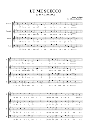 LU ME SCECCO (U SCICCAREDDU) - For SATB Choir