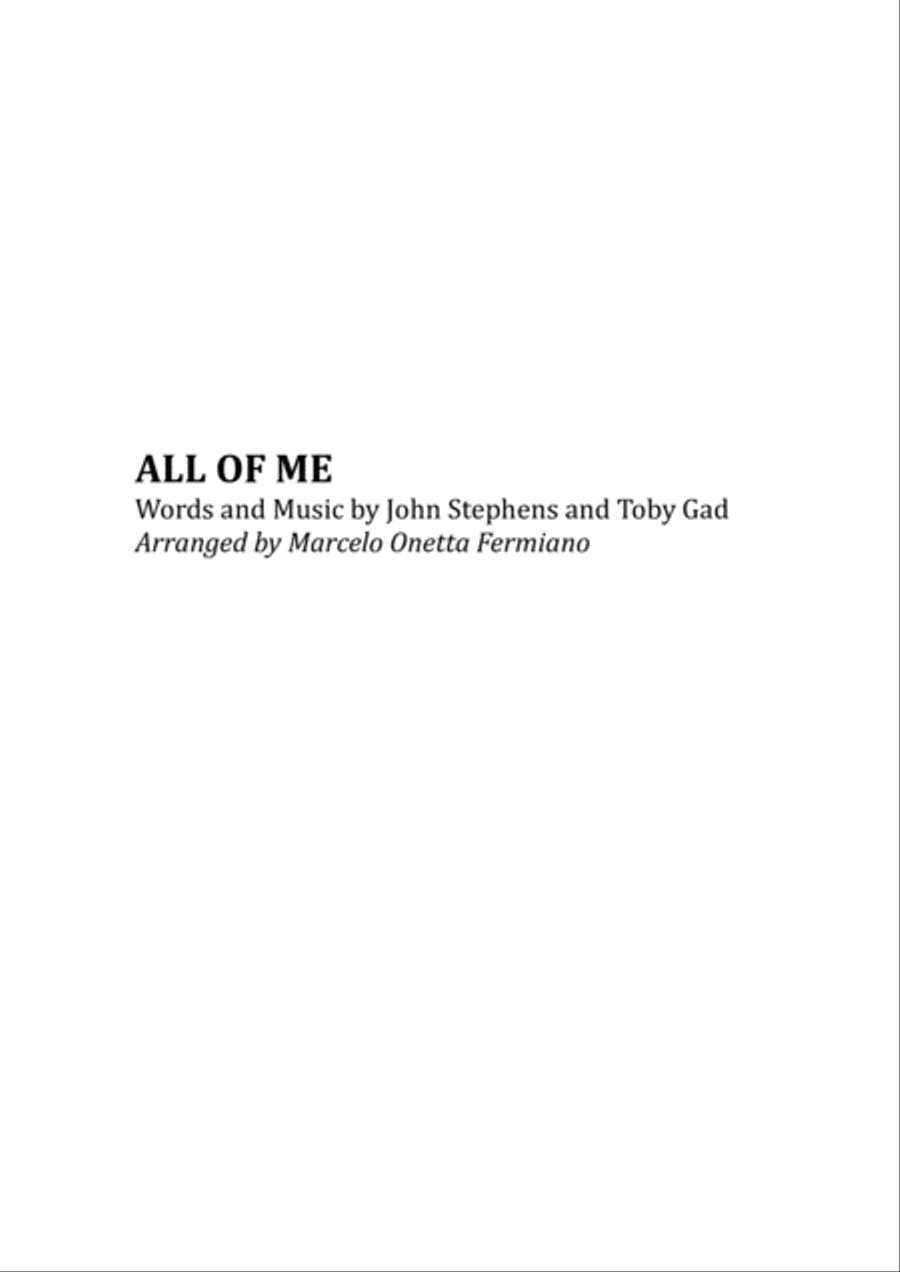 All Of Me String Quartet scores gallery preview page 3