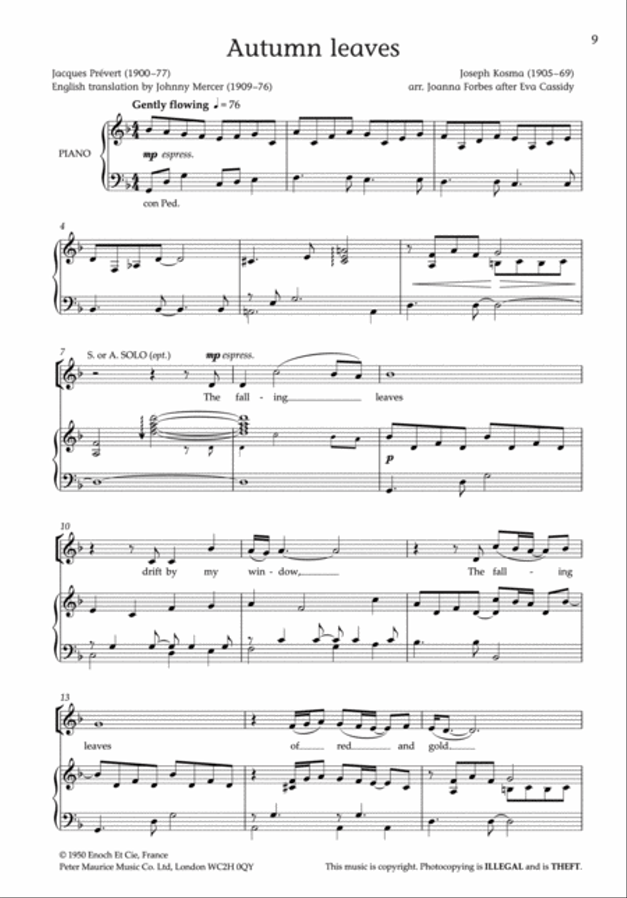 Autumn Leaves Autumn Leaves 3-Part scores gallery preview page 4