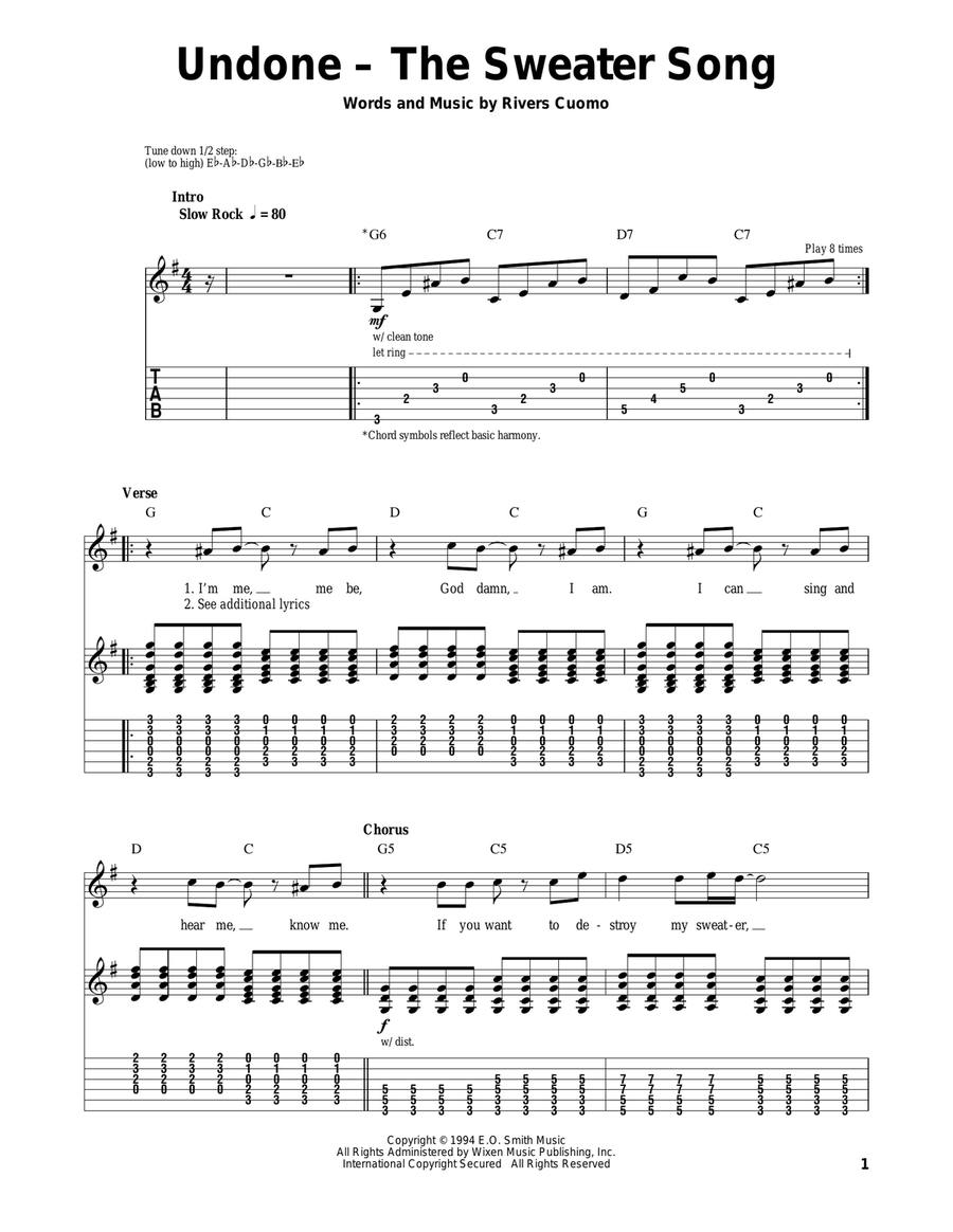 Lyrics to sweater song deals
