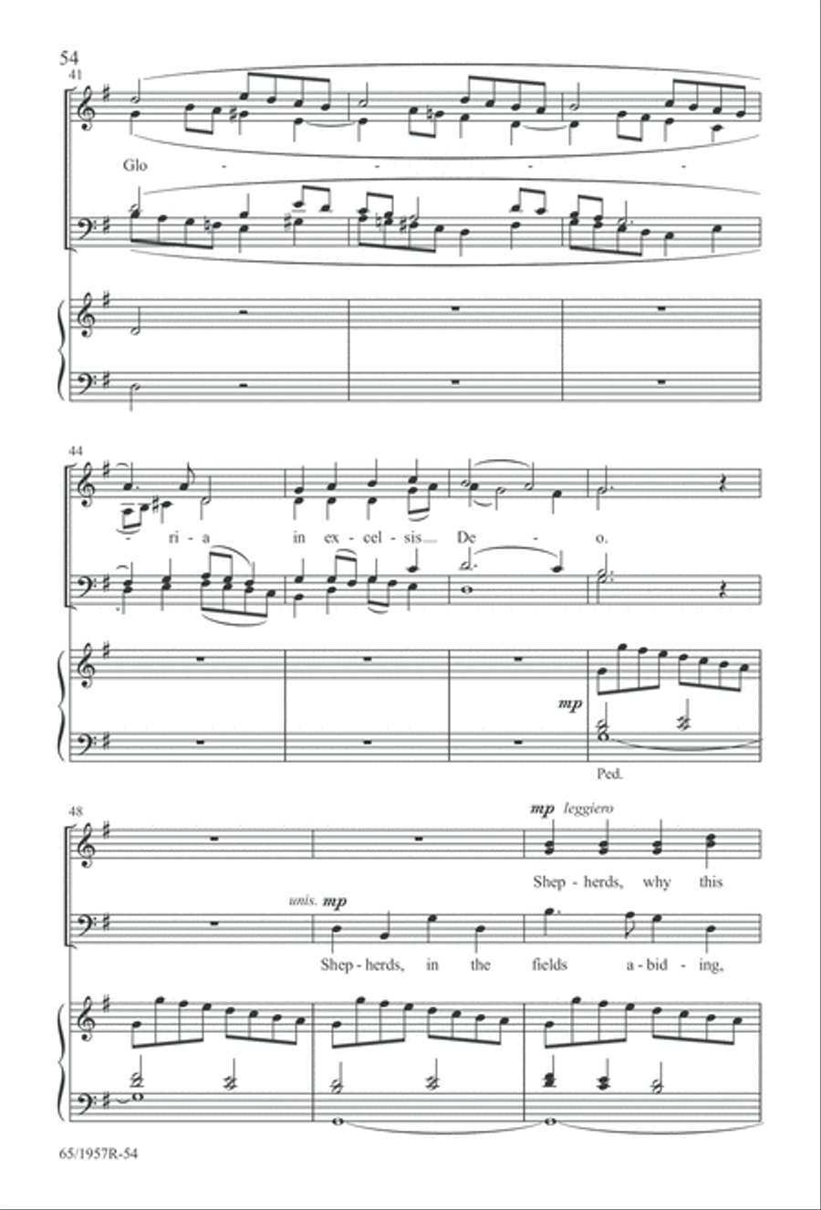Festival of Lessons and Carols 4-Part scores gallery preview page 55