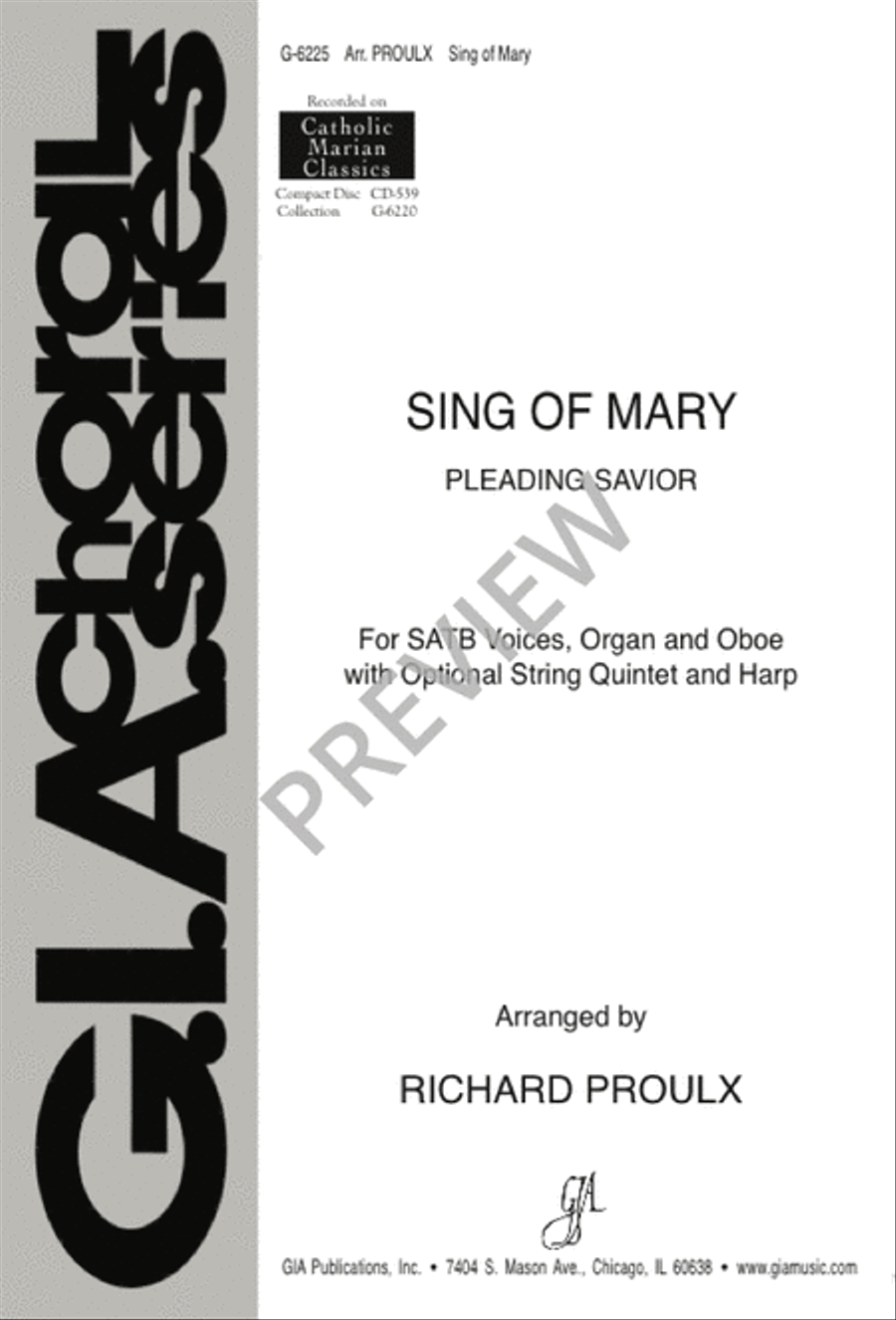 Sing of Mary 4-Part scores gallery preview page 1