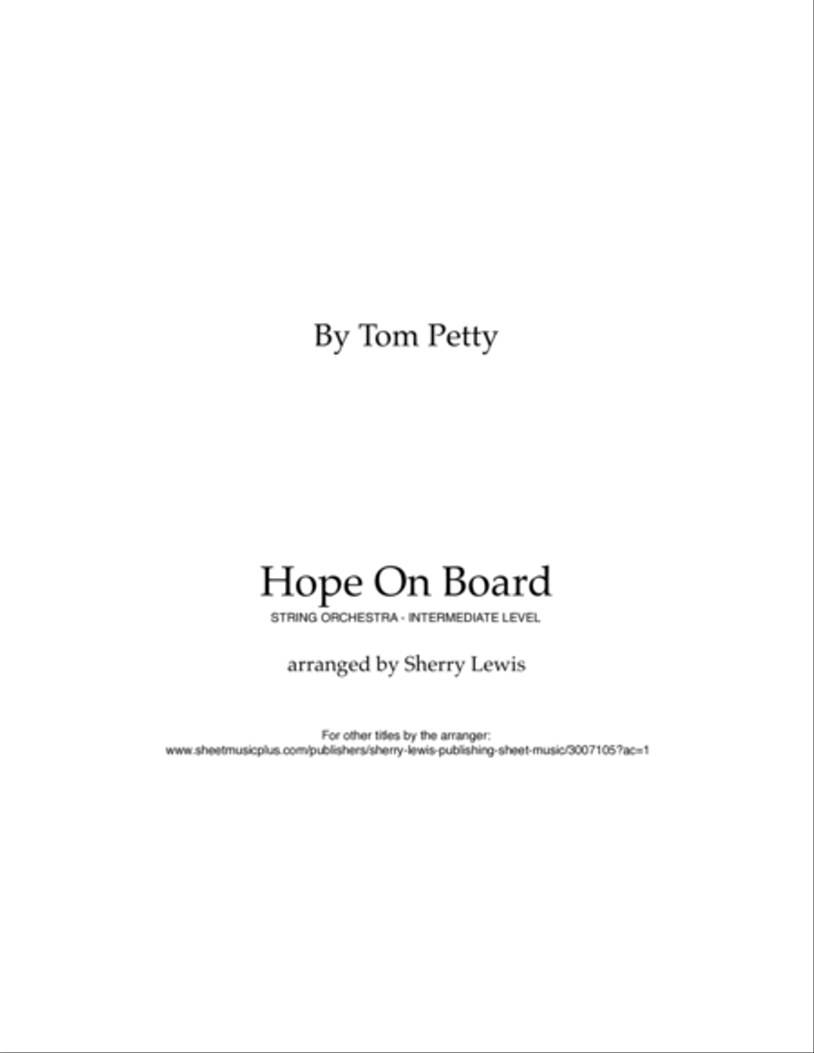 Hope On Board String Quintet scores gallery preview page 2