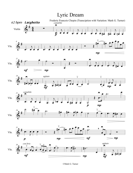 Lyric Dream Chopin Prelude 28 No.4 E minor