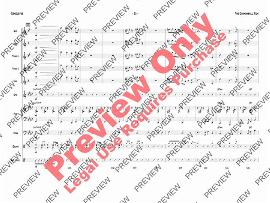The Cannonball Run Jazz Ensemble scores gallery preview page 28