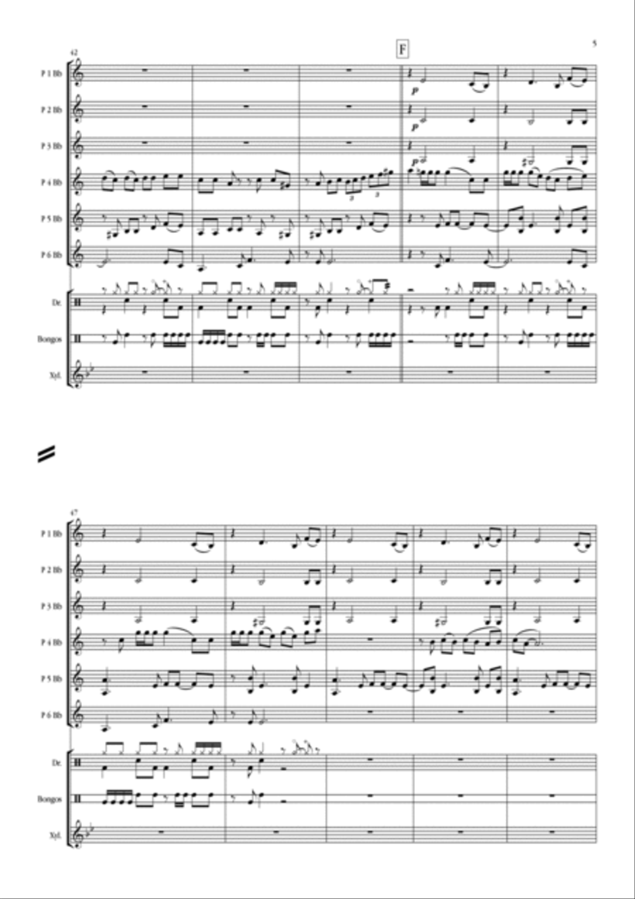 Havana (ft. Young Thug) Concert Band scores gallery preview page 5