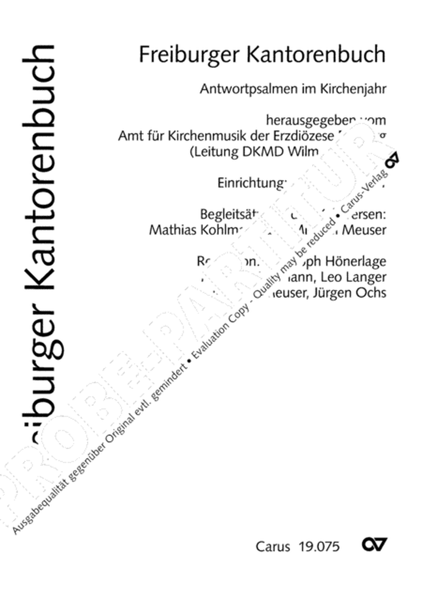 Freiburger Kantorenbuch image number null