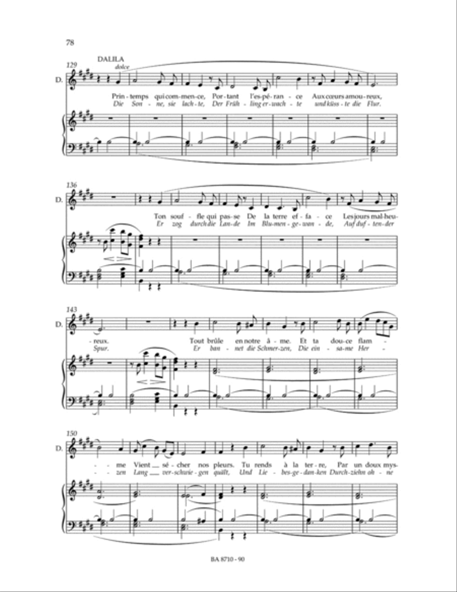 Samson et Dalila 4-Part scores gallery preview page 2