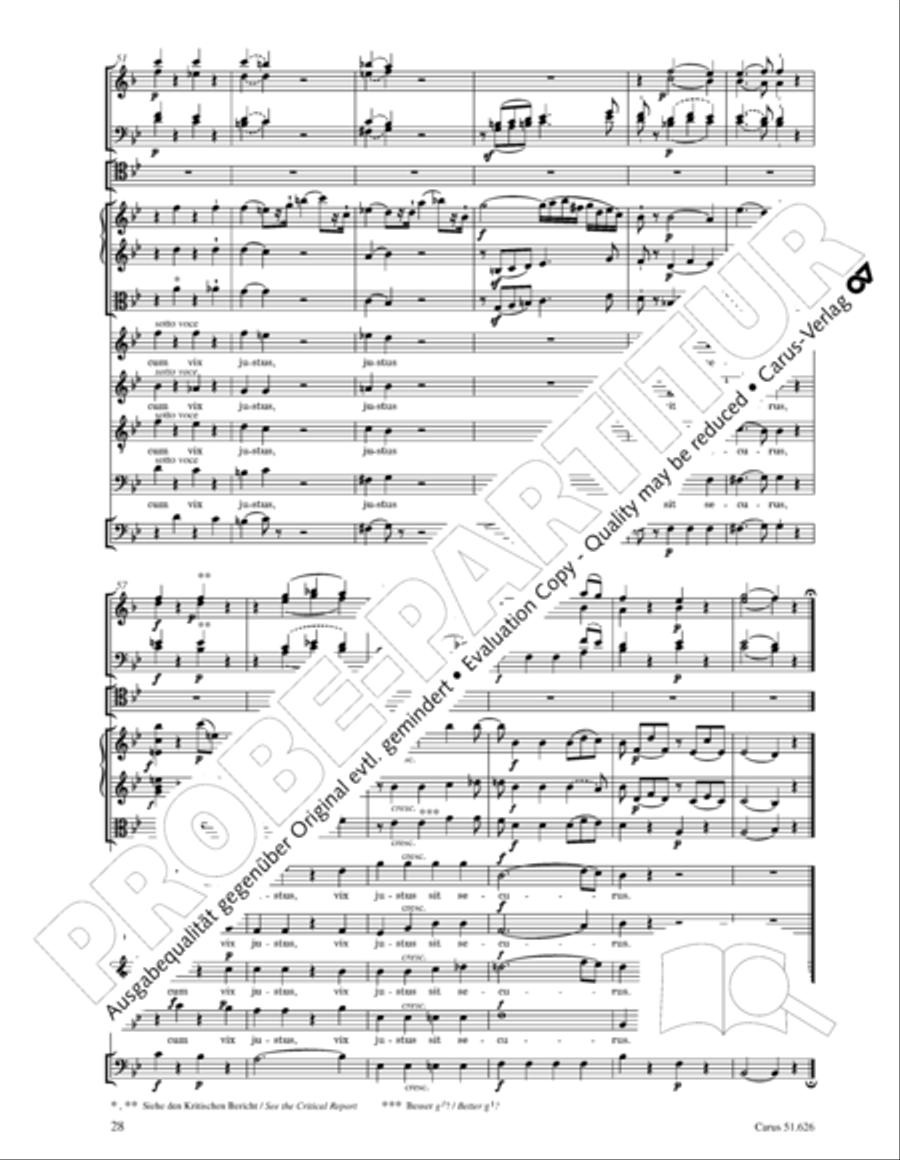 Missa longa in C major (Missa longa in C) 4-Part scores gallery preview page 40