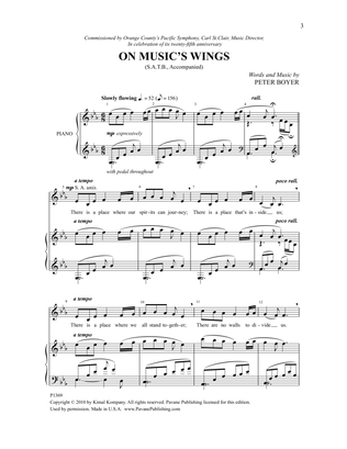 Book cover for On Music's Wings
