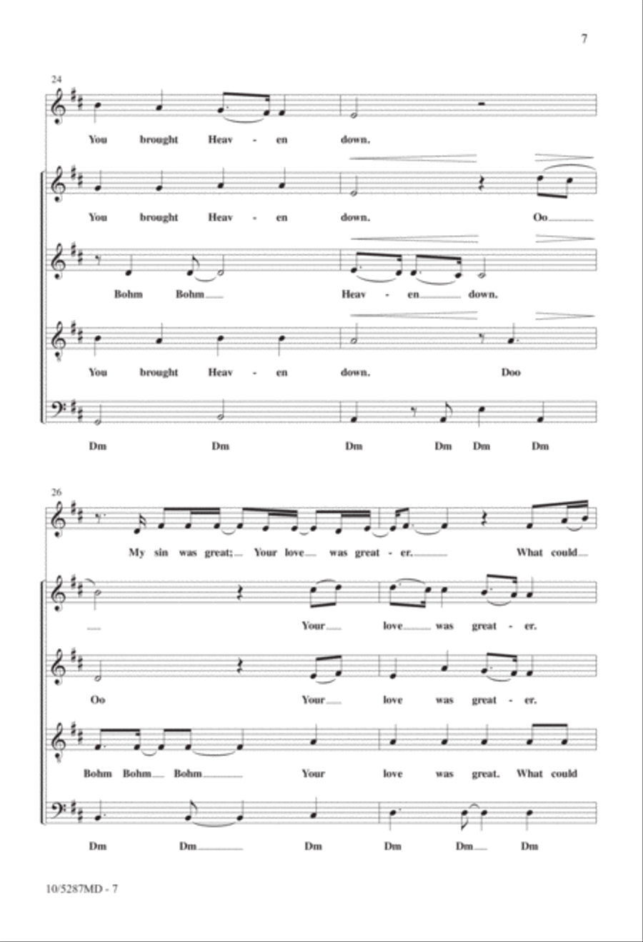 What a Beautiful Name 4-Part scores gallery preview page 7