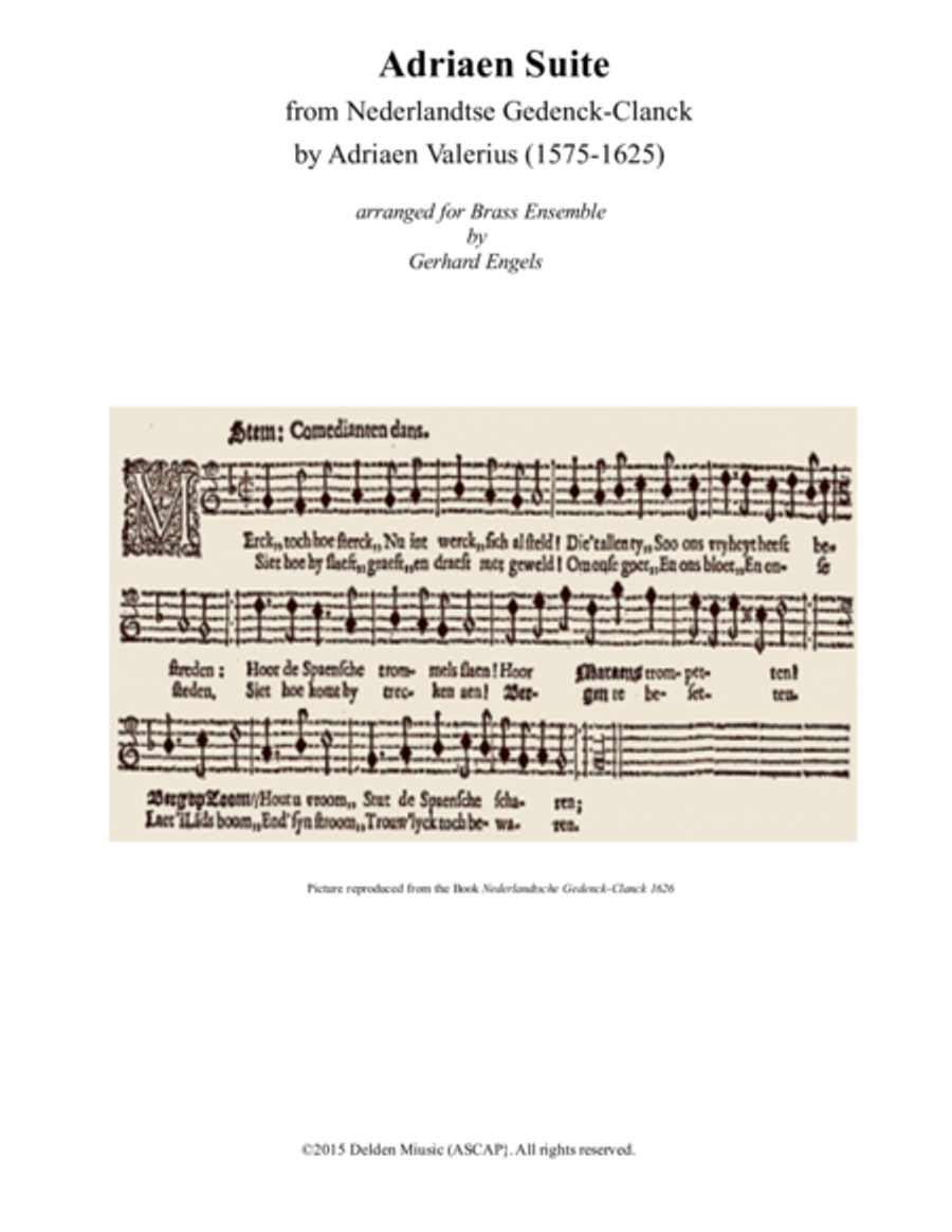 Adriaen Suite Brass Ensemble scores gallery preview page 1