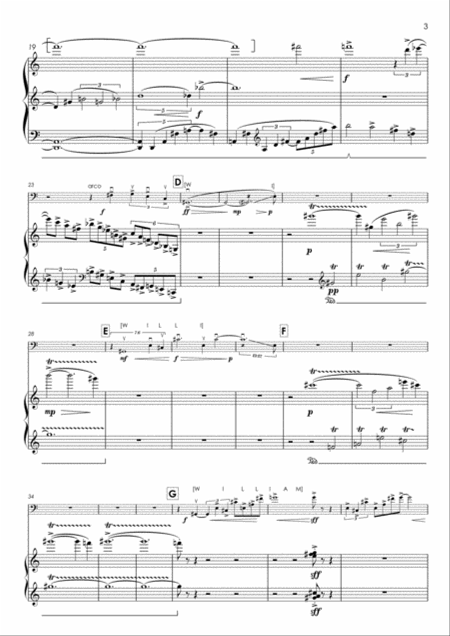 Blake Intermezzo for double bass and piano Double Bass scores gallery preview page 3