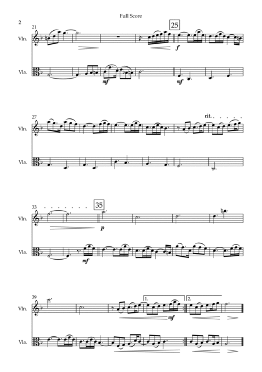 Married Life String Duet scores gallery preview page 2
