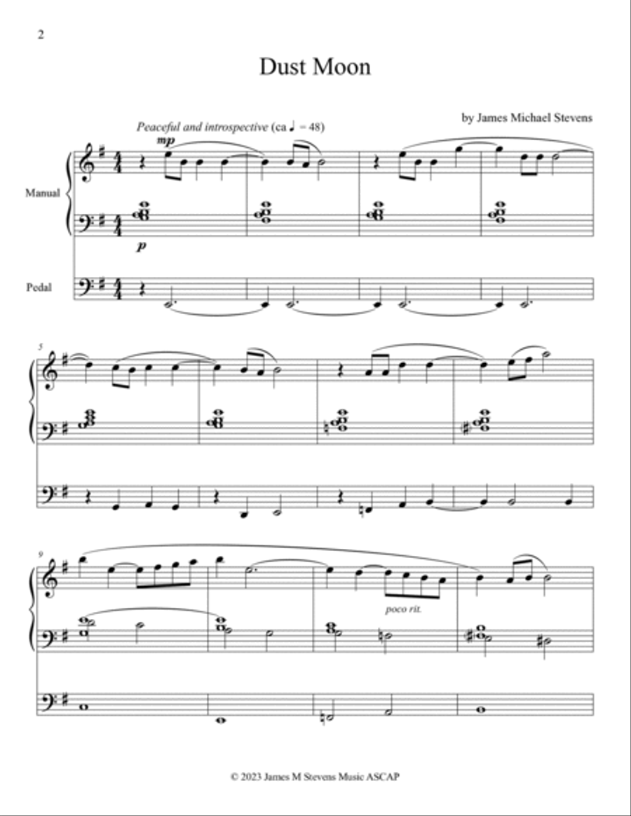 Dust Moon - Organ Solo Organ Solo scores gallery preview page 2