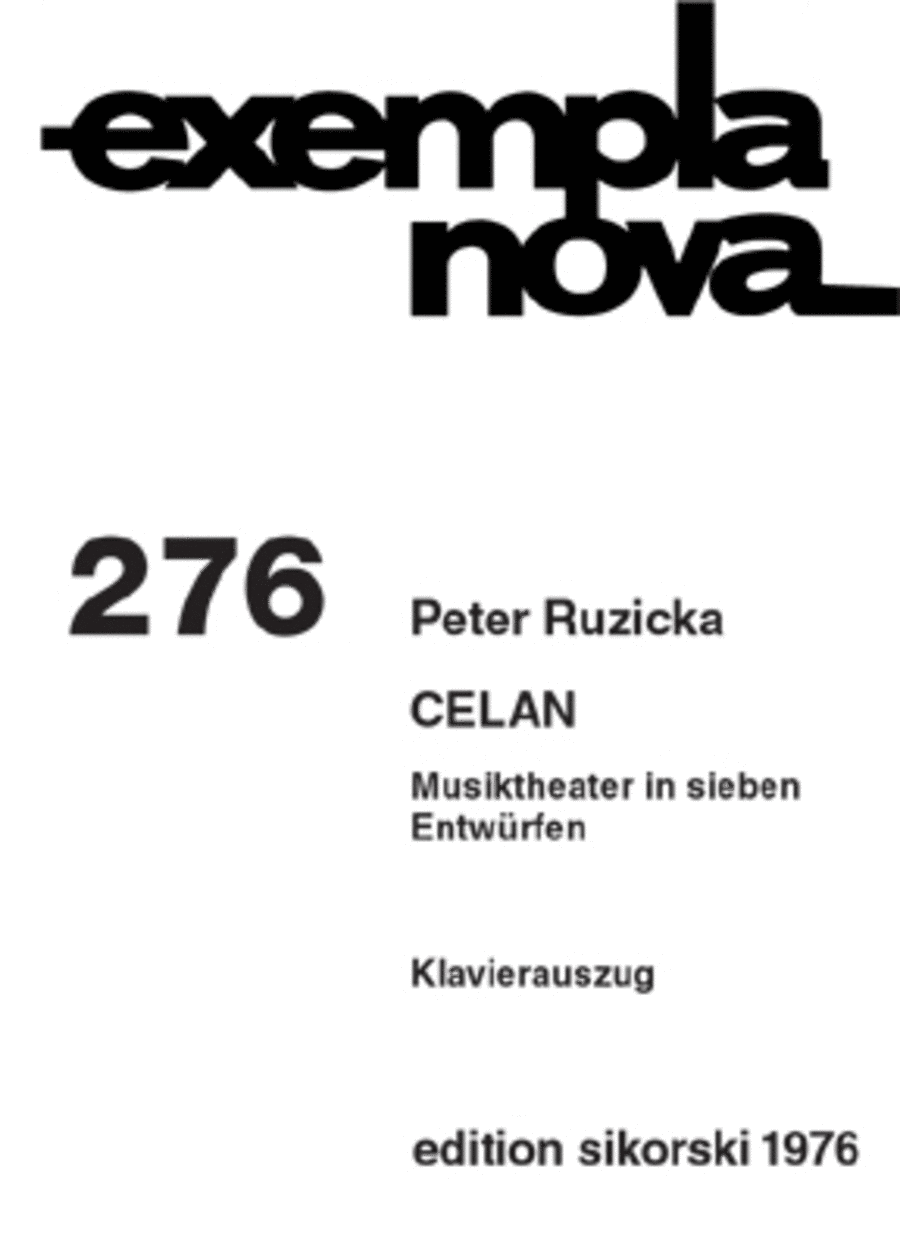 Celan Celan Voice scores gallery preview page 1