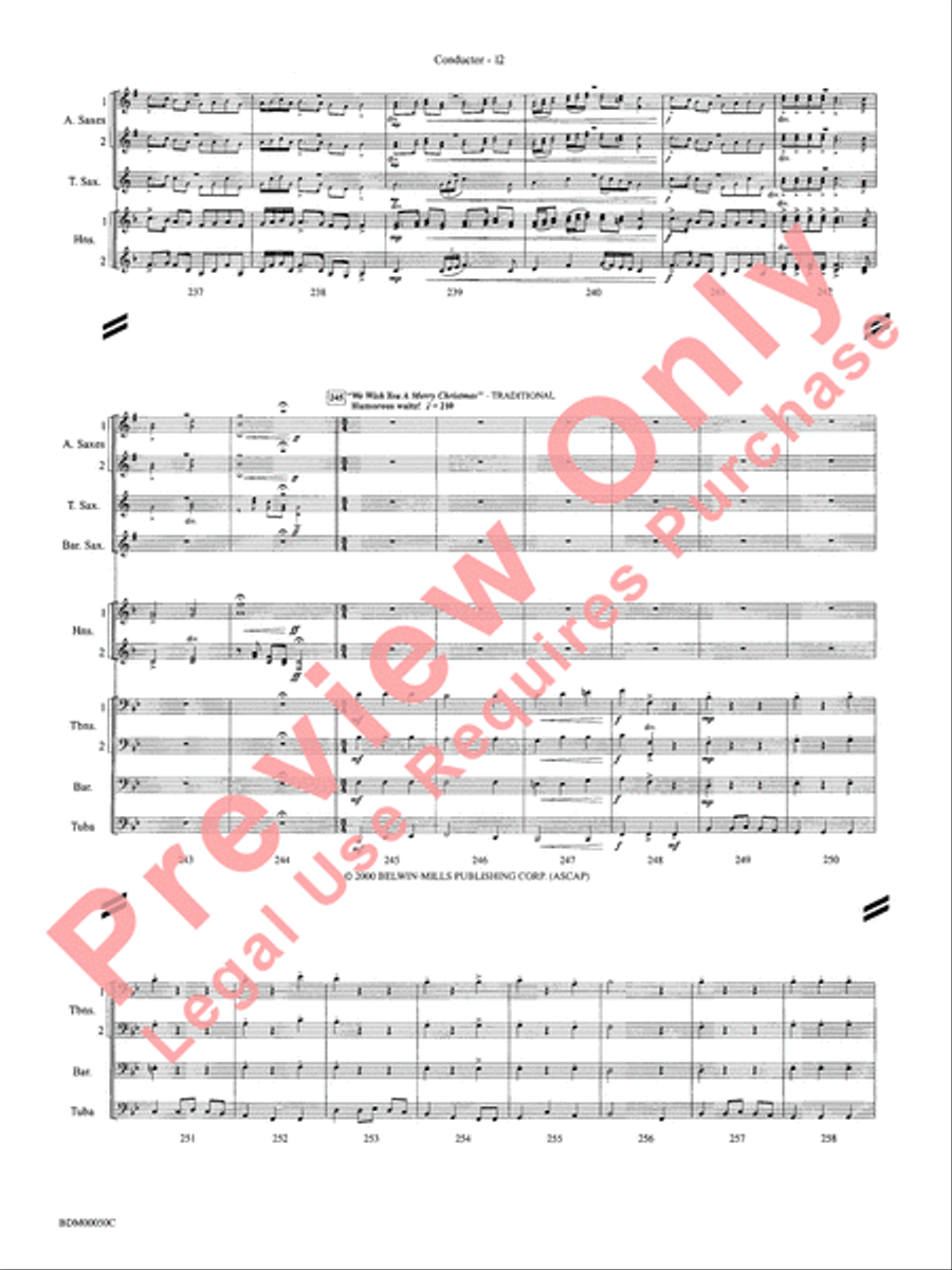 Christmas in the Round Concert Band scores gallery preview page 15