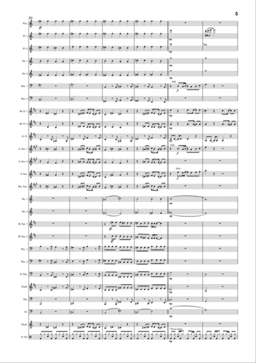 Our House Concert Band scores gallery preview page 5