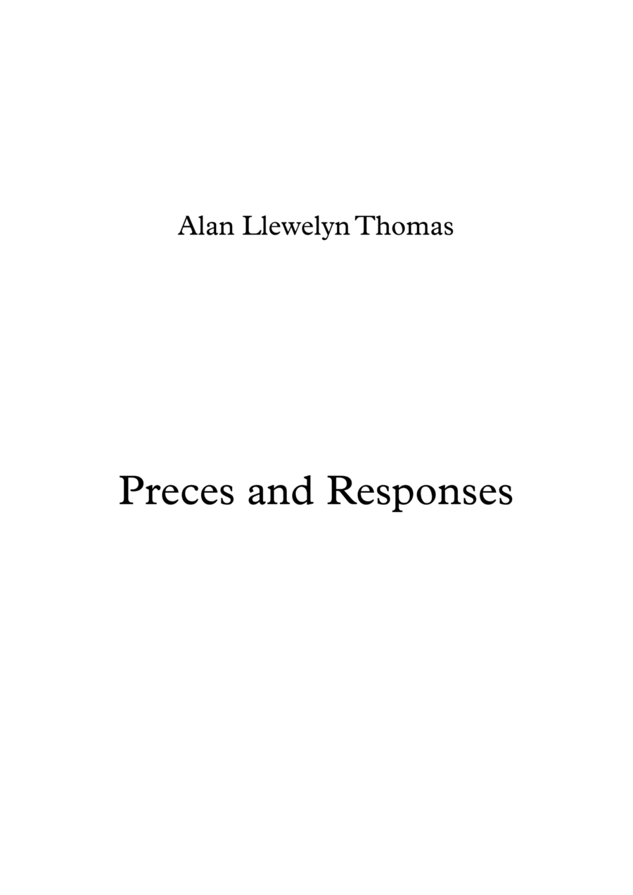 Preces & Responses Preces & Responses 4-Part scores gallery preview page 1