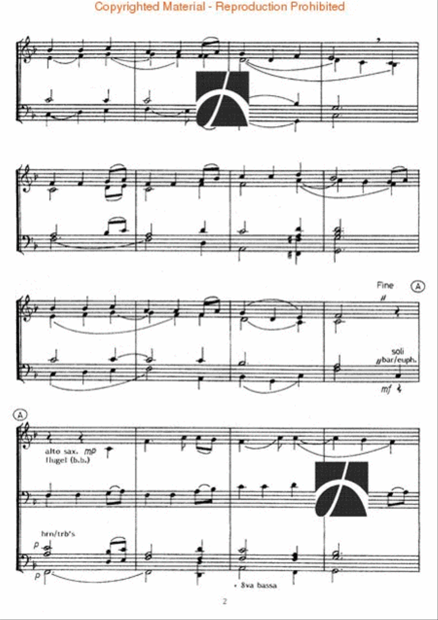 Away in a Manger Concert Band scores gallery preview page 3