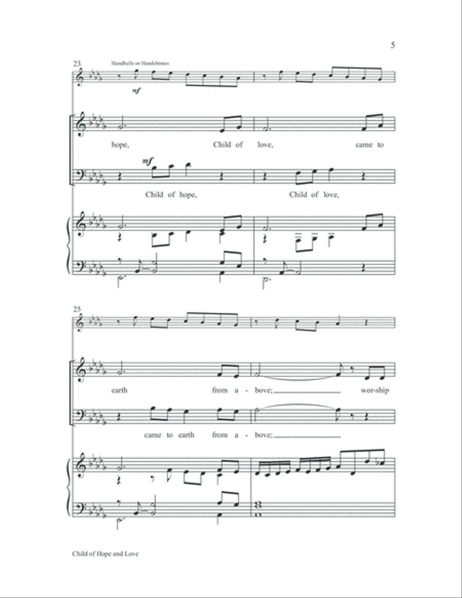 Child of Hope and Love Child of Hope and Love 2-Part scores gallery preview page 6