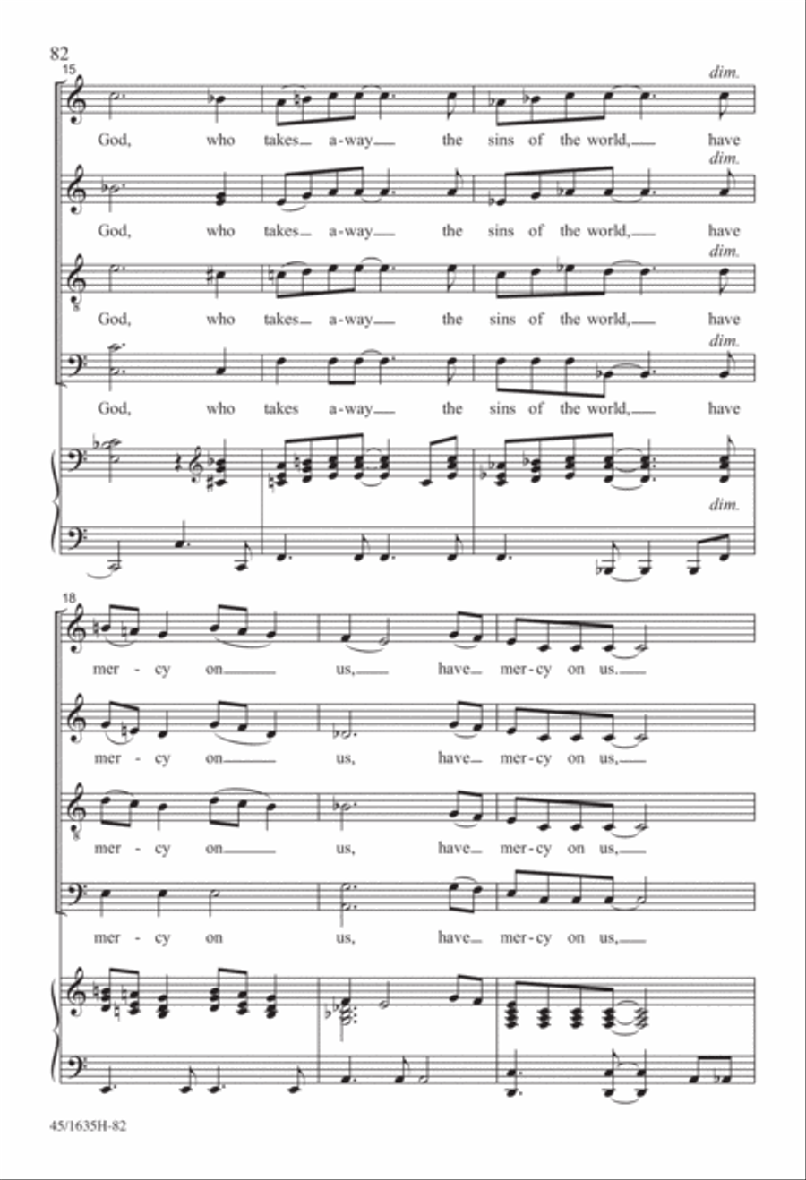 Mass: A Celebration of Love and Joy 4-Part scores gallery preview page 40