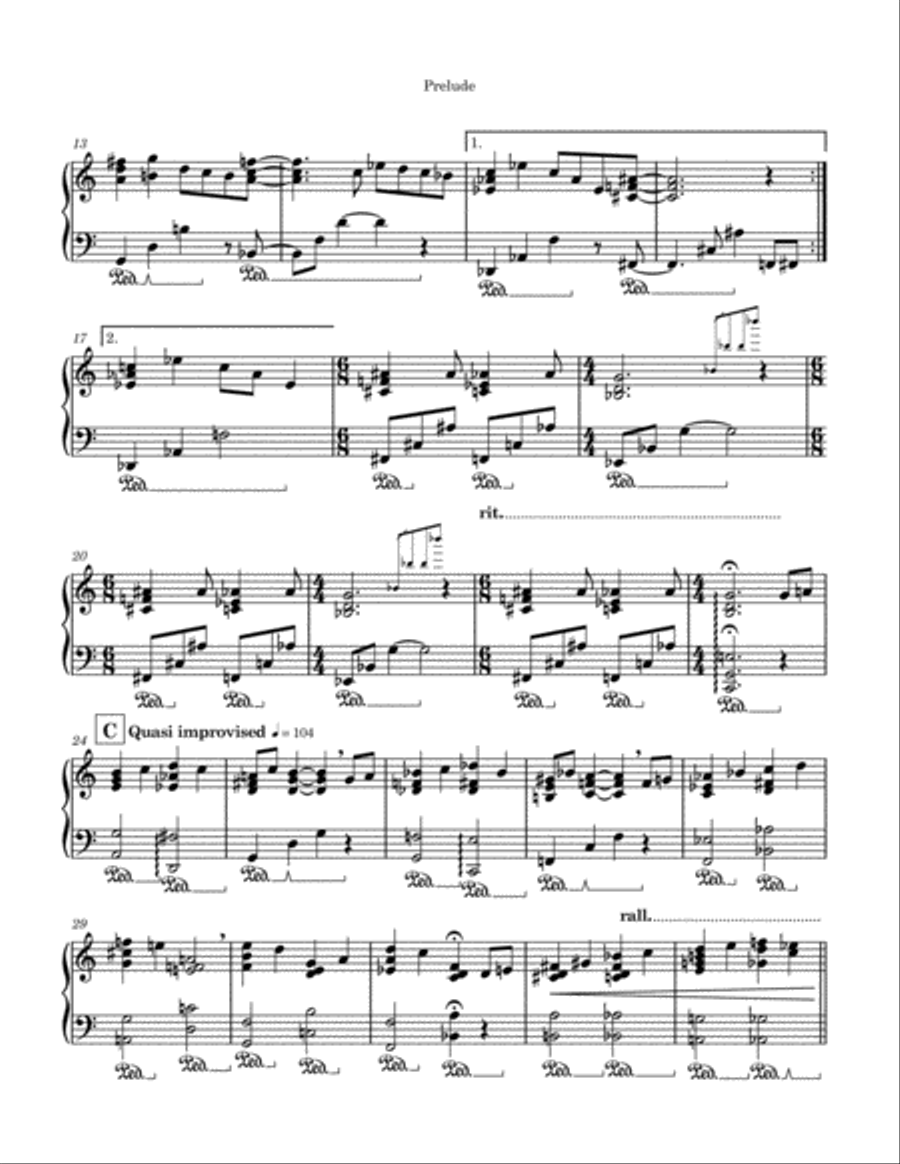 Prelude Piano Solo scores gallery preview page 3
